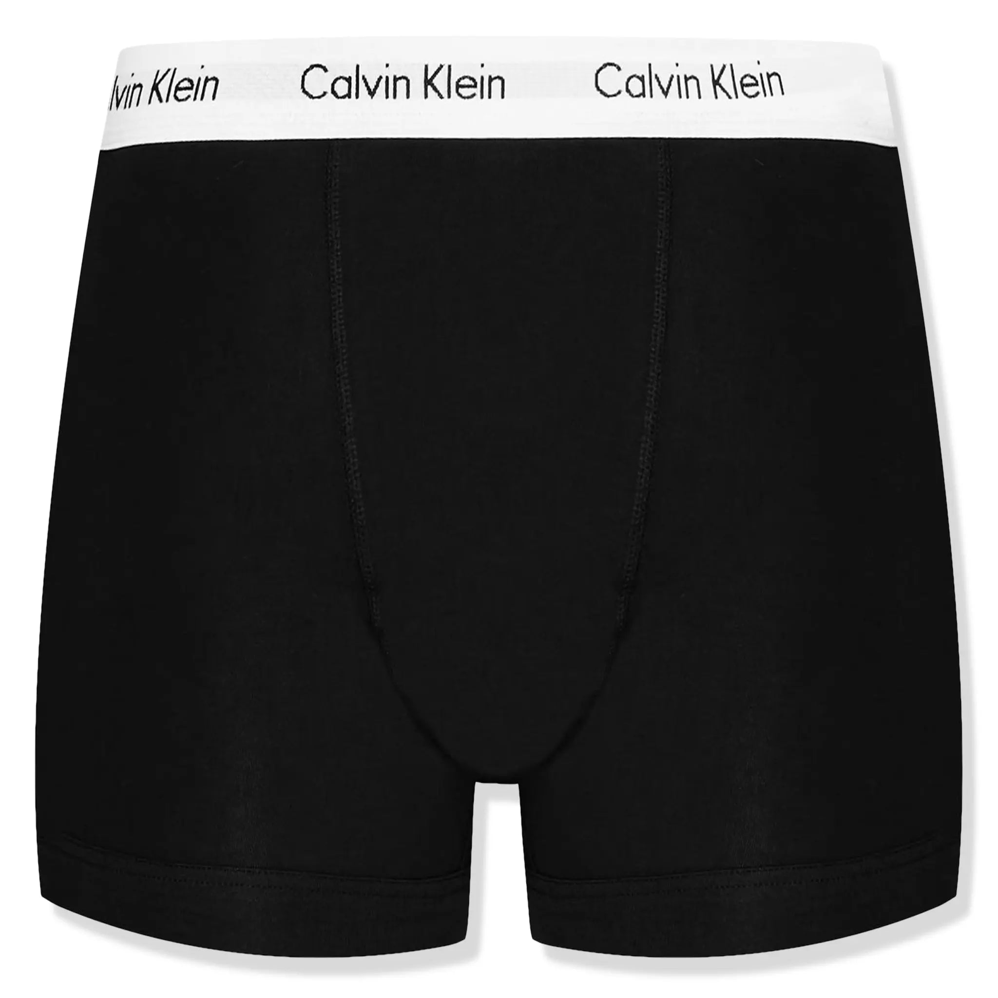 Black Front view of Calvin Klein Pack Cotton Stretch White Black Grey Boxer Shorts
